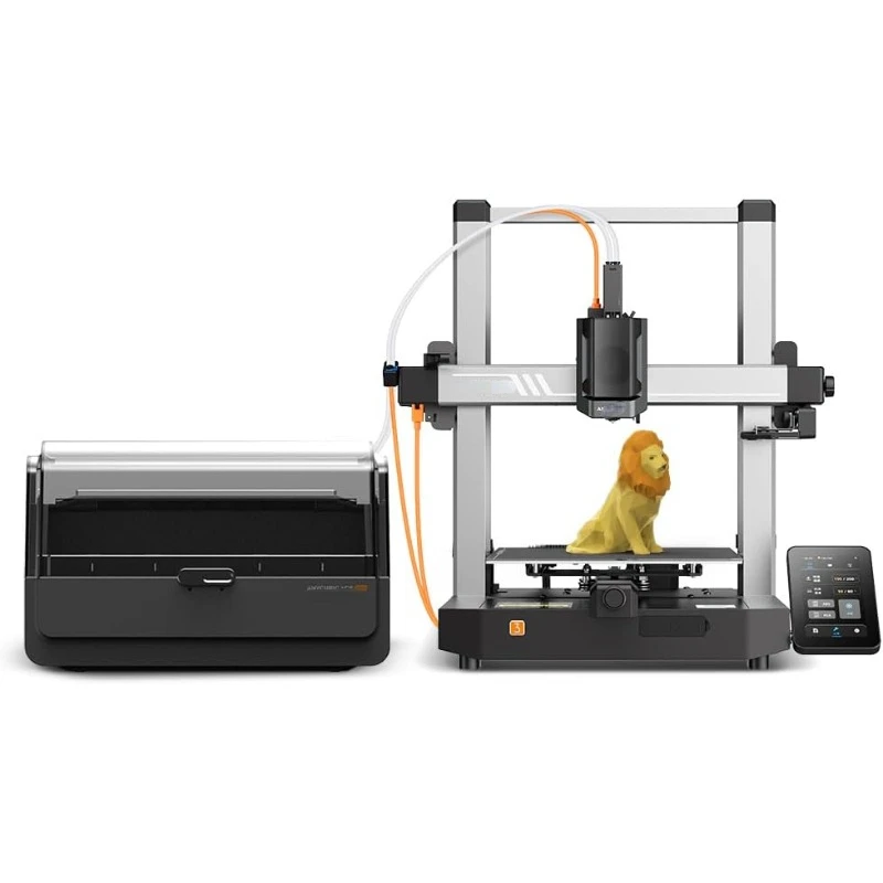 3D Printer Kobra 3 Combo, Multi Color 3D Printer Up to 4 Stunning Rainbow Colors, Nozzle Clog Detection, Dry Printing