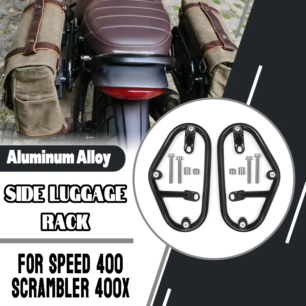 For Triumph Scrambler 400X Scrambler400X Speed ​​400 Speed400 Motorcycle Saddle Bag Support Bar Side Luggage Rack Modified Parts