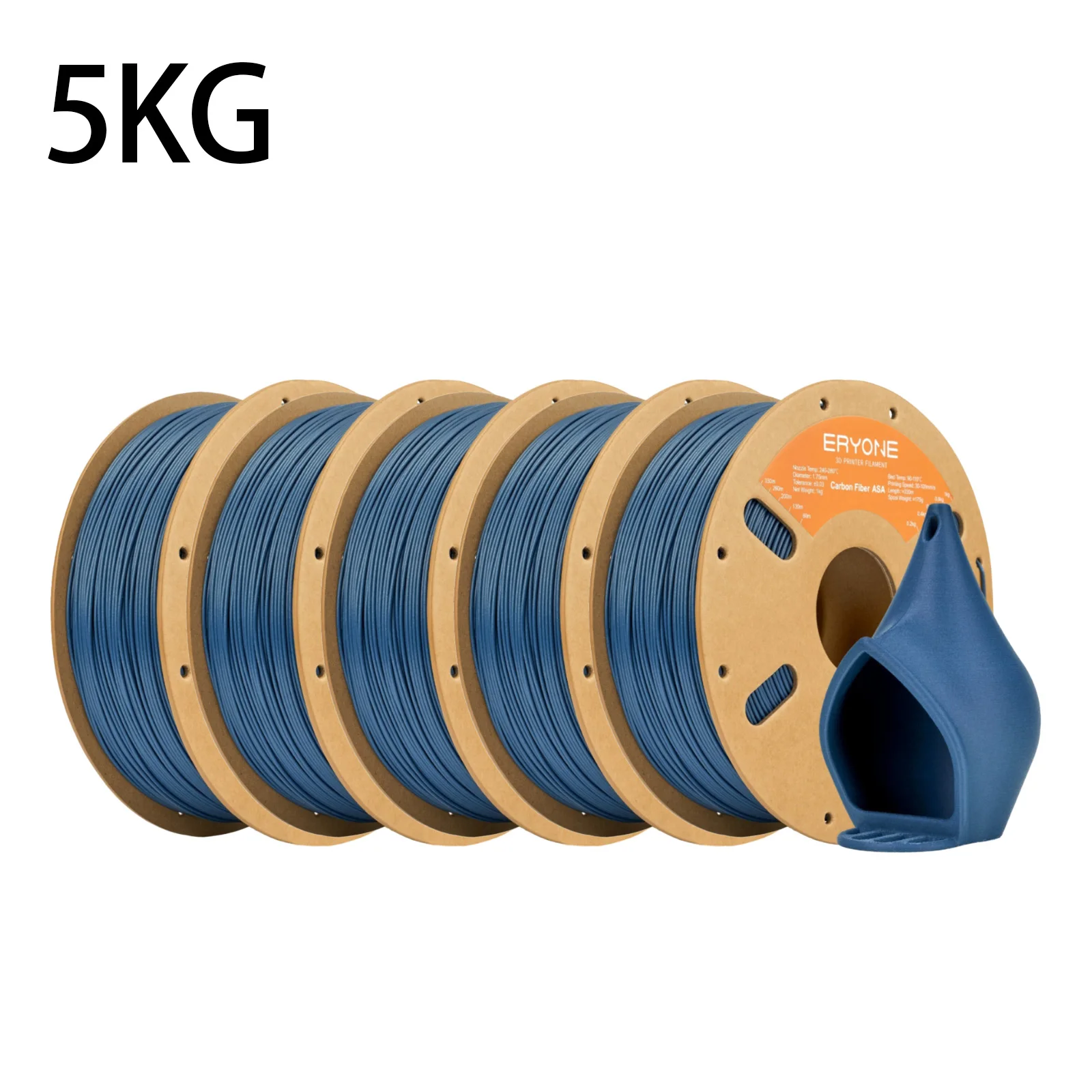ERYONE 5KG Carbonfaser ASA Filament 1,75mm UV- und Witterungsbeständig, ASA CF 3D-Druckfilament Perfekt für den Außendruck