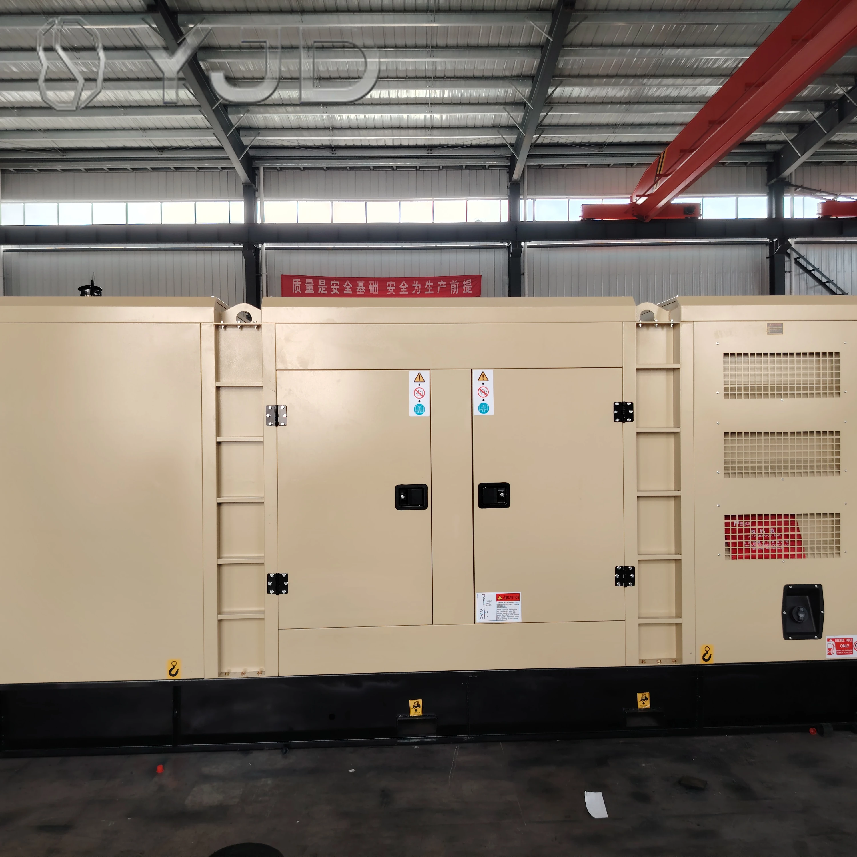 Large High-Power Diesel Generator Set 380V Three-Phase Open Frame Frequencies 50/60Hz-Available in 30/50/75/100/200/500KW Sizes