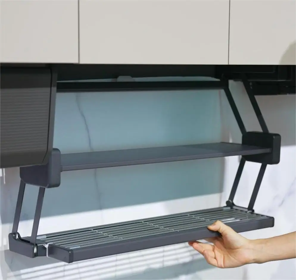 Foldable pull-down storage rack