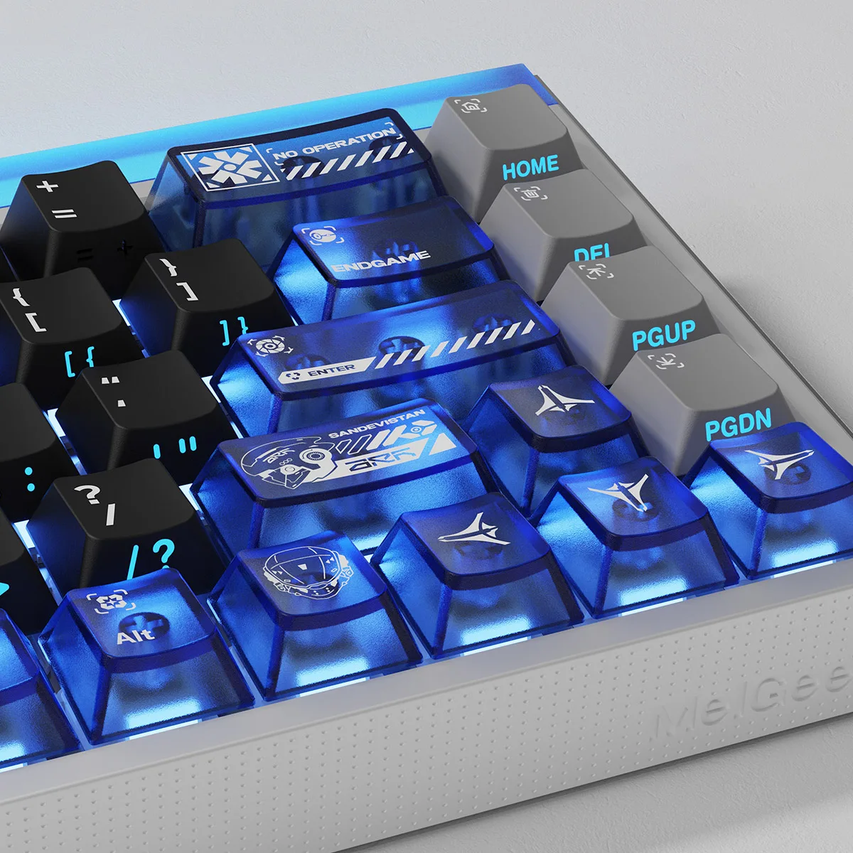 

Mechanical original side engraving PBT five-sided thermal sublimation transparent mechanical keyboard keycaps
