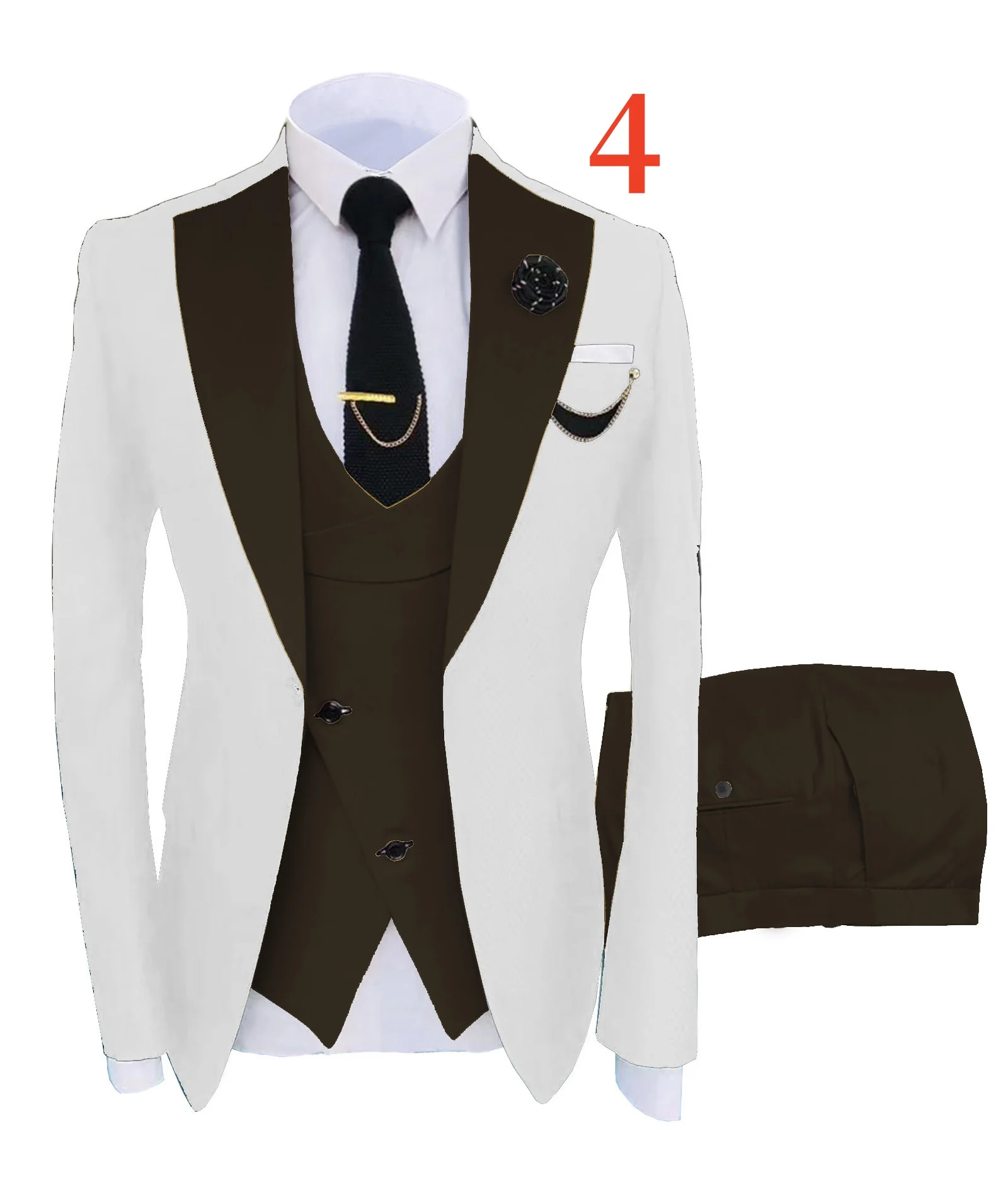 

M8032 Double-breasted formal suit for groomsmen