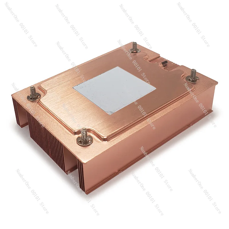 1U Server CPU Cooler for AM4 AM5, Pure Copper Vapor Chamber Heatsink with A46 Fan, ITX PC Cooling System