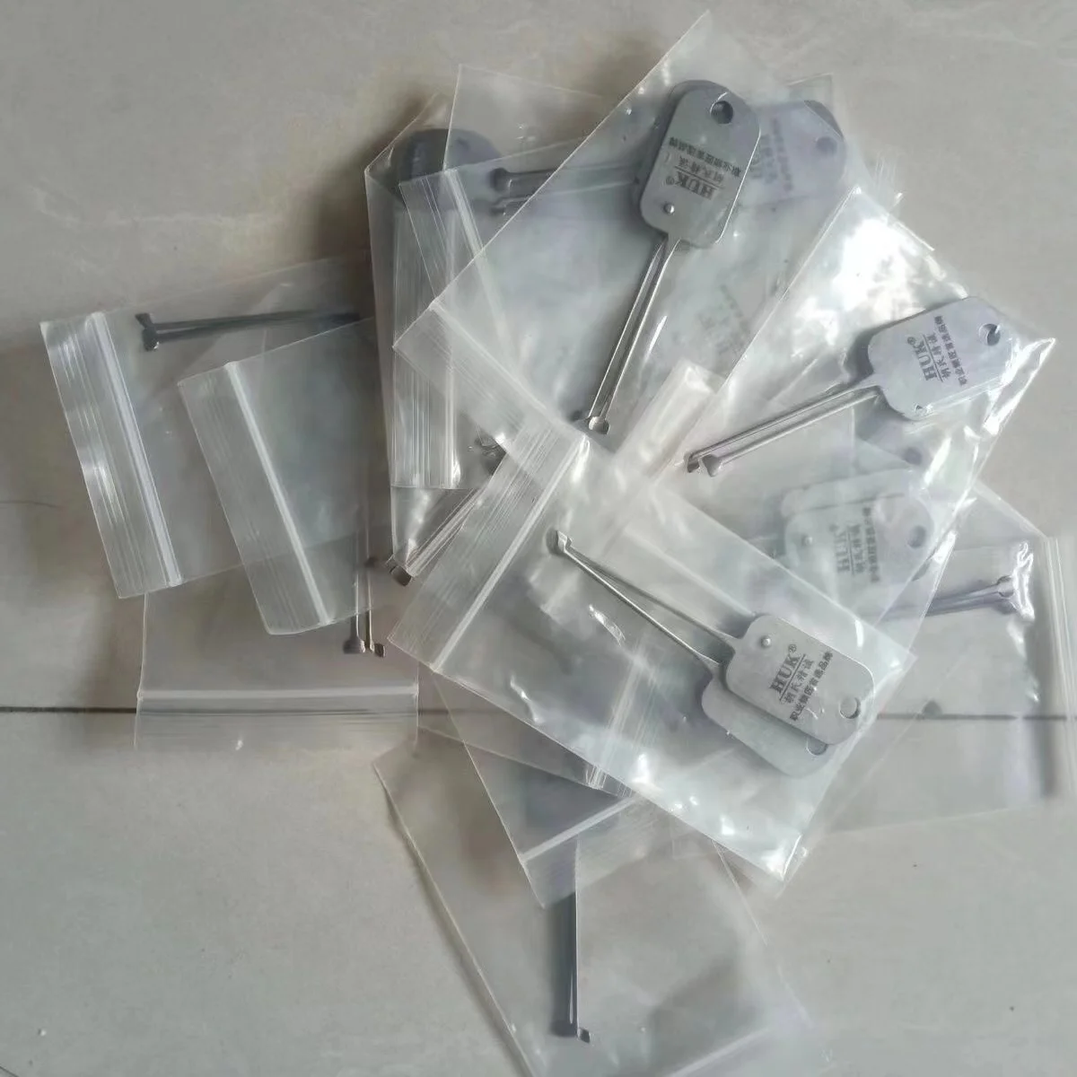 Abridor de bloqueio original ferramenta huk outrunner 2in1 conjunto serralheiro prática ferramentas reparo