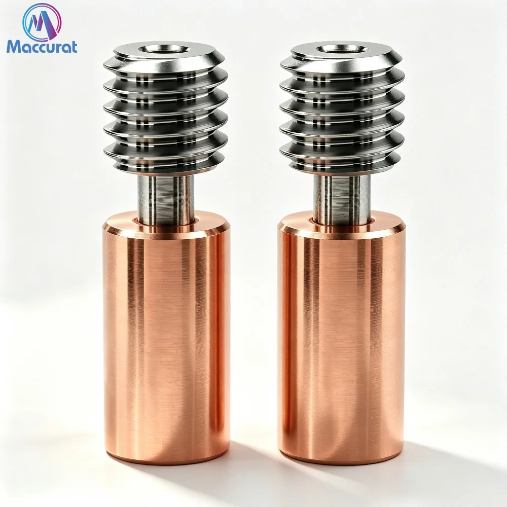 Ender 3 S1 Bi-metal Heatbreak Titanium Alloy All-Metal Throat  Bimetal Heat Break Copper Throat for Ender3 S1 3D Printer Parts
