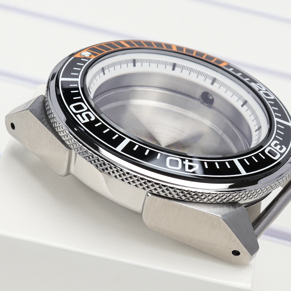 44mm Gehäuse NH35A für SKX Samurai Uhrengehäuse Zubehör Saphirglas für NH35 NH36 NH38 4R 7S Transparente Bodenabdeckung SKX Modifikationen – Detail 5