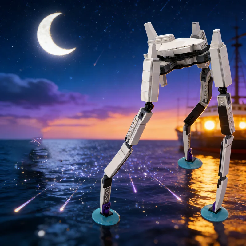 331 قطعة من مكعبات البناء MOC لنموذج مركبة الفضاء هيلدايفرز 2 إلومينيت هارفستر، لعبة معمارية، هدايا عيد الميلاد للأطفال