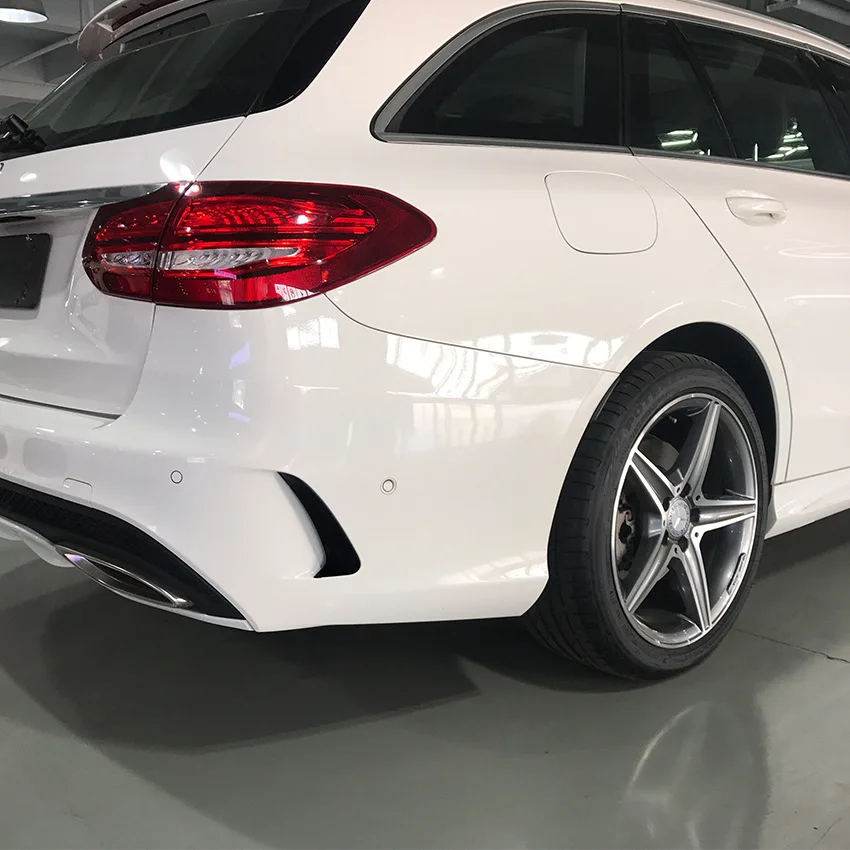 لمرسيدس بنز C-Class إصدار السفر S205 Estate C180 C200 AMG المصد الخلفي وسكين الرياح الخلفي تعديل ملصق السيارة