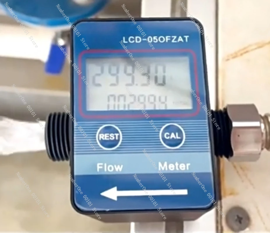 Intelligent Digital 6-Point Gear Oil Flow Meter, Diesel Urea Hydraulic Sensor with G3/4 Thread for Engine