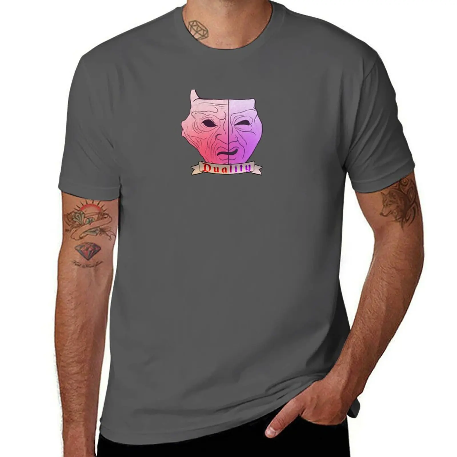 

Mark Twain “mysterious stranger” duality quote T-Shirt Retro Graphic Print T-Shirt
