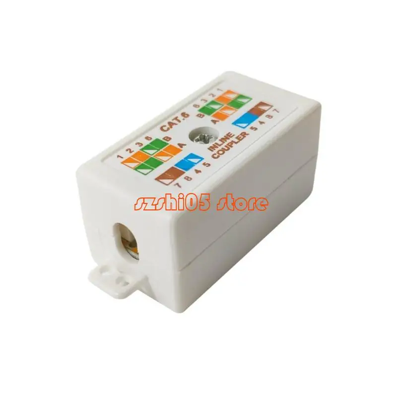 

781E RJ45 Cat6 Junction Box Inline Down Coupler Joiner for Cat6 Ethernet Networ