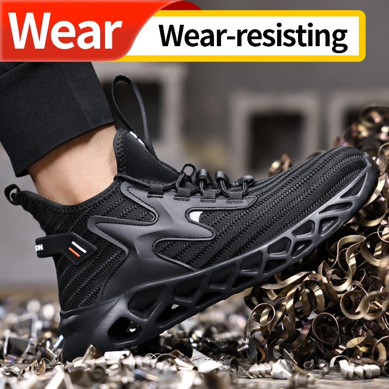 Safety Steel To Shoes Men Fashion Sports Shoes Work Boots Puncture-Proof Security Protective Shoes Indestructible