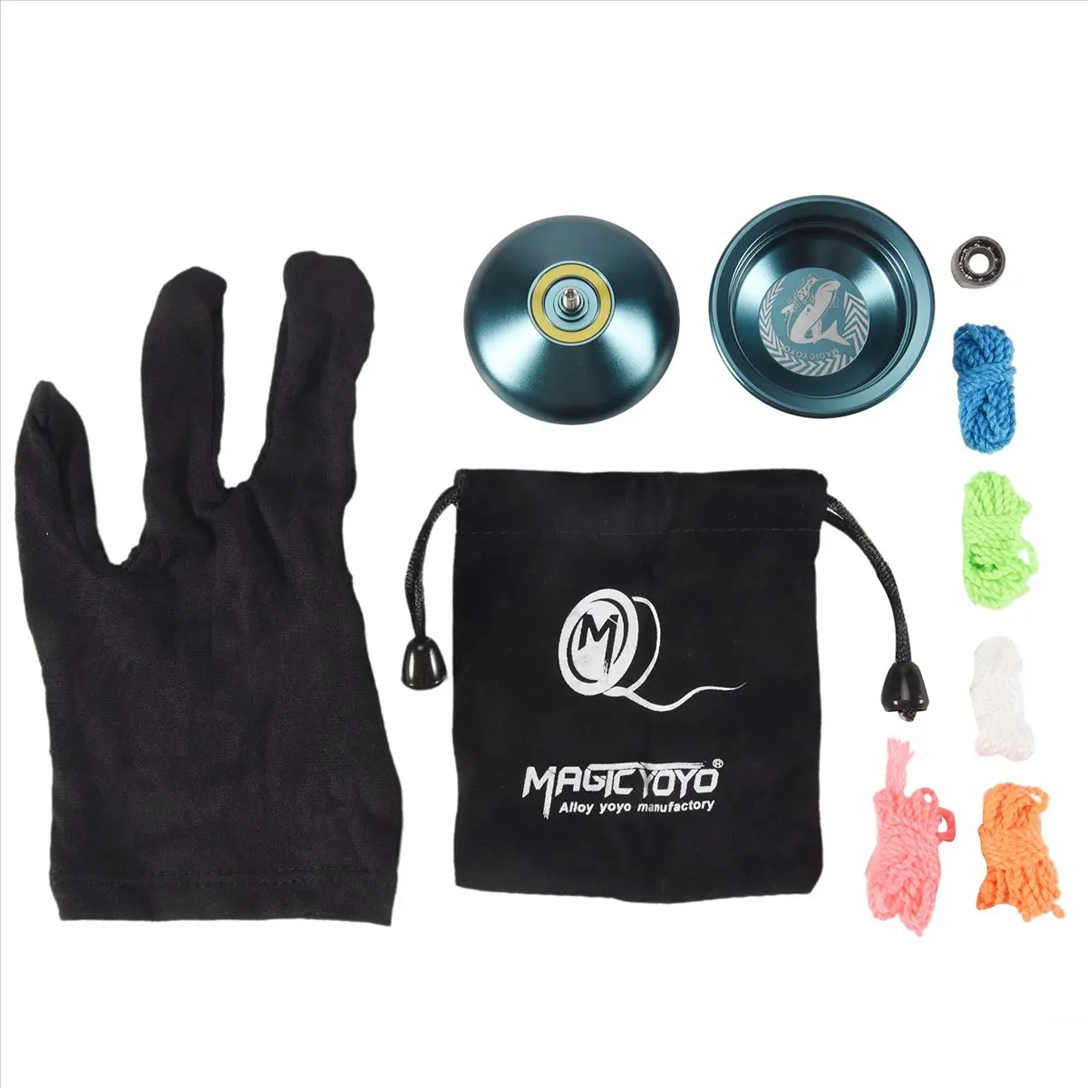 !【A1908F Top Deals】 N12 Yoyo Unresponsive Professional Yoyo Aluminum Alloy Long Time Yoyo with Yoyo Strings,Blue