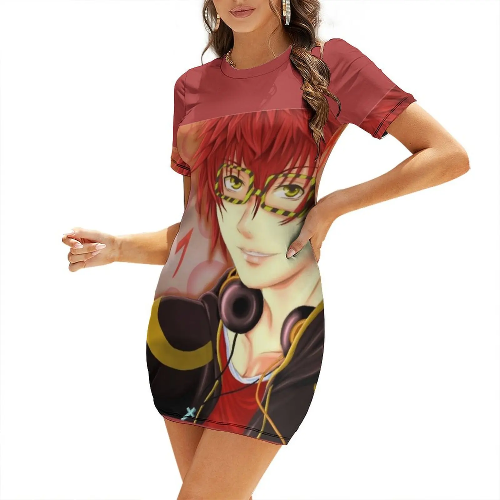 

Mystic messenger 707 Short-Sleeved Dress elegant dress summer dresses Women dresses summer Dress for pregnant women