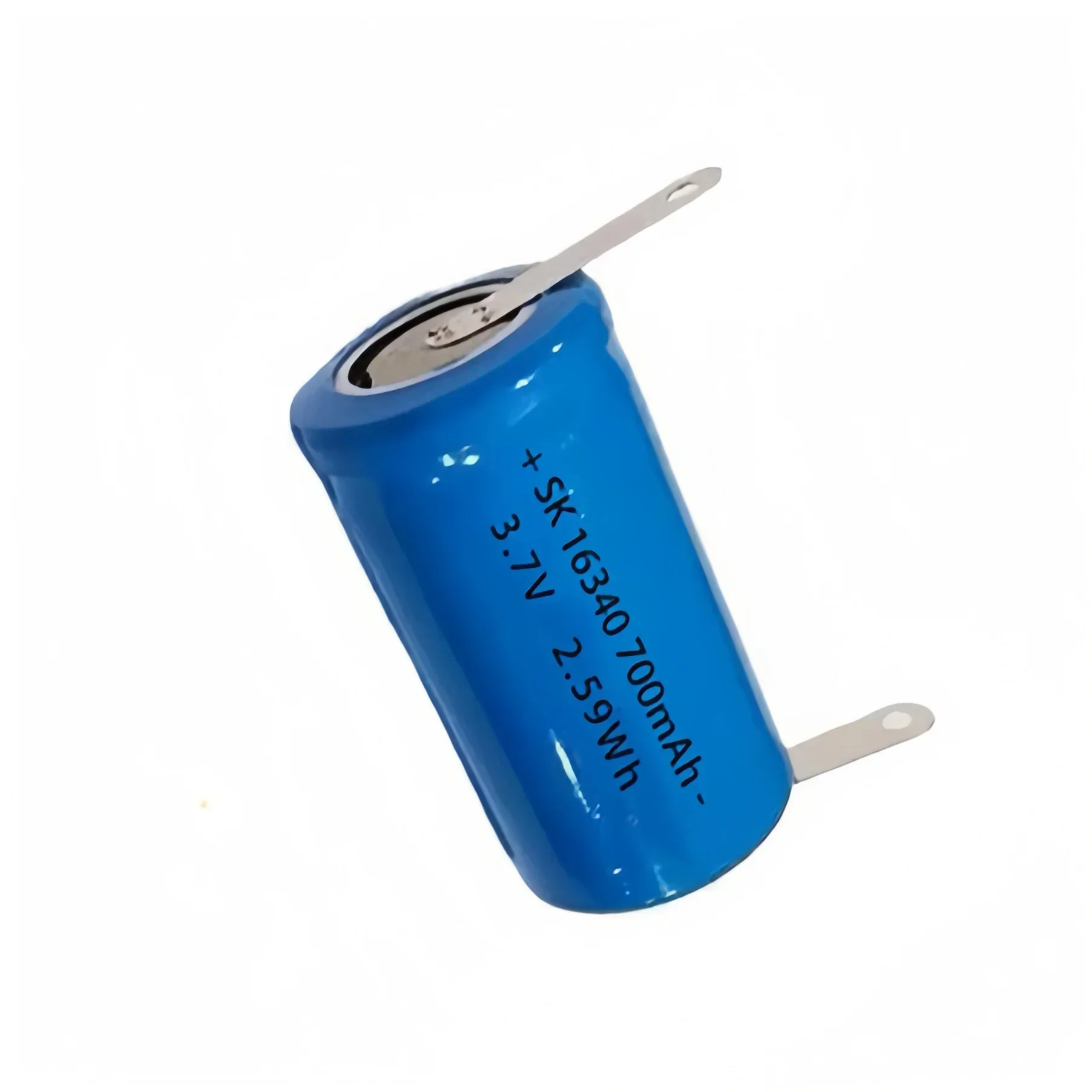 16340 بطارية 3.7 فولت 700 مللي أمبير CR123A بطارية ليثيوم قابلة للشحن مع علامات لحام للكاميرا إنذار الدخان أجراس الباب أضواء فلاش لعبة