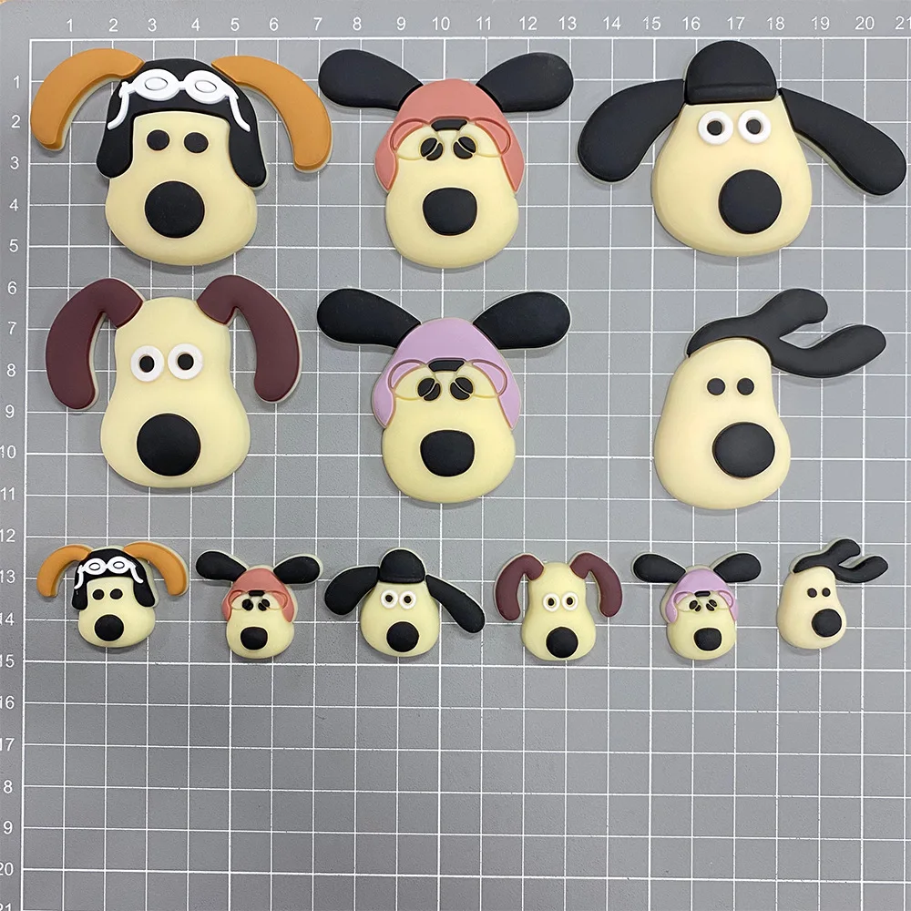 12pcs/set Dog Wallace Gromit Shoe Charm Cartoon for Shoe Accessories Decoratio for Sandals Sneaker Classic Clog Kids X-mas Gifts