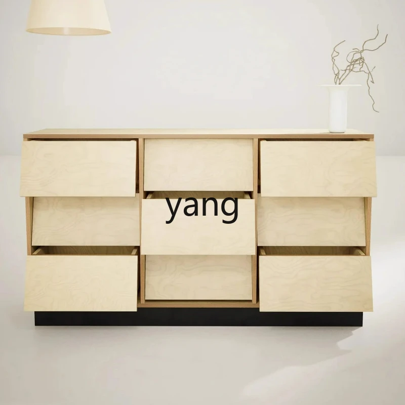 

LTT birch ocean board color matching nine chest cabinet living room storage locker drawer cabinet