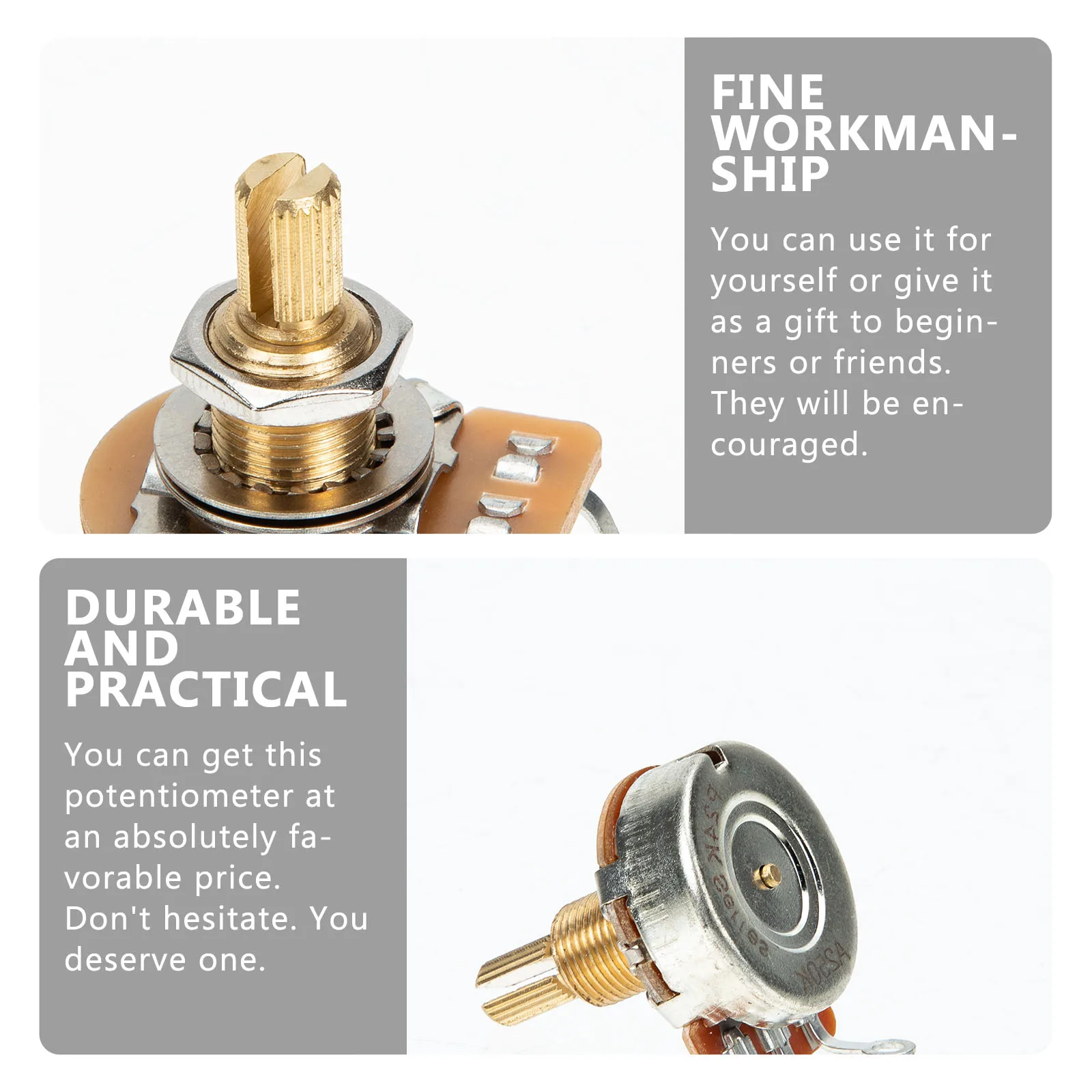 

Potentiometer Tuning Knobs Guitar Bass Enamel Musical Instrument Metal Electric Parts Control