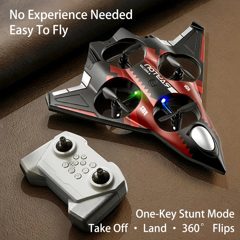 Avion RC V61 2.4G, planeur acrobatique électrique télécommandé, avion de combat 360° °   Jouets d'avion volant pour garçons et enfants