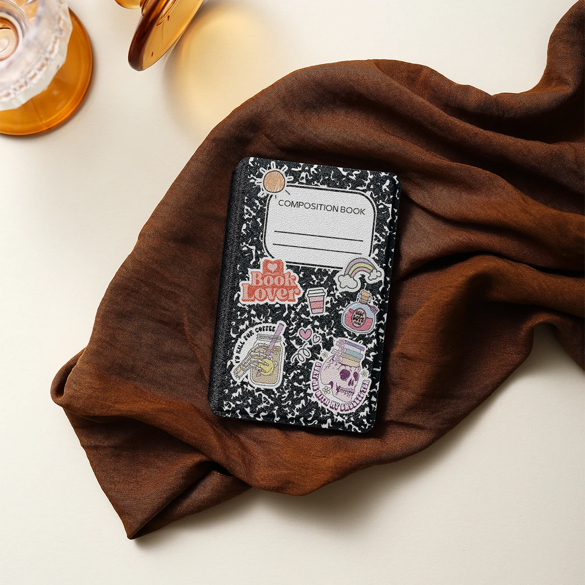Twosheep Composition Book Case suit for XTEINK X4 Classic X4 V2 Strong Magnetic Frameless Slim Charging Cutout Folio Cover Skin