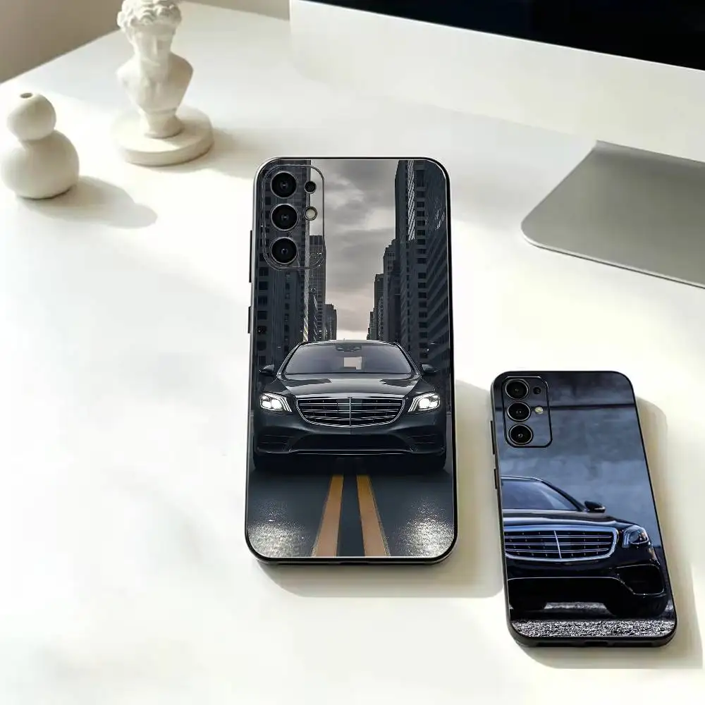 Turbo Car S-S63  For Samsung  Series s21 s22 s23 s24 s25 FE Plus Soft Black Cover