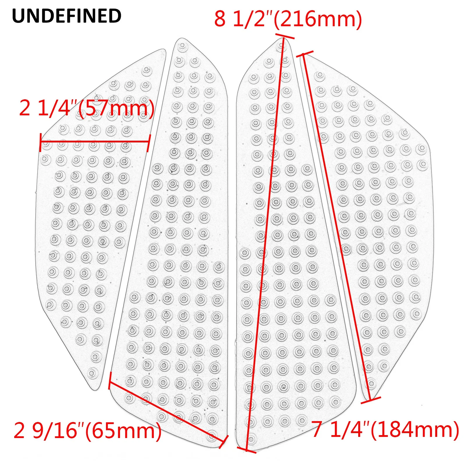 Custom Motorcycle Tank Sticker Anti-slip Adhesive Tank Side Traction Pads Rubbers Pad For Kawasaki Honda CBR600RR 07 Universal