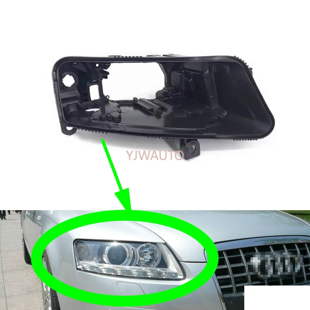 For Audi A6 C6 2009 2010 2011 Headlamp House Car Headlight Base Front Lamp Holder Replacement Auto Light Back Support