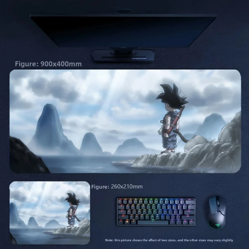 Fashion Trend Cartoon Animation Leather Mouse Pad Boy E-sports Game Large Size Dragon Ball Mouse Pad Office Convenient Mouse Pad