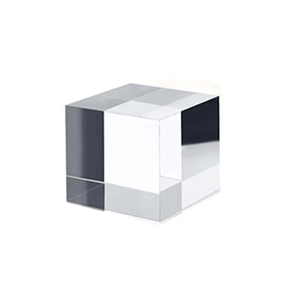 

Solid Jewelry Display Riser Stands Polished K9 Crystal Acrylic Cube Display Stand Block Reusable Transparent Crafts Pedestals