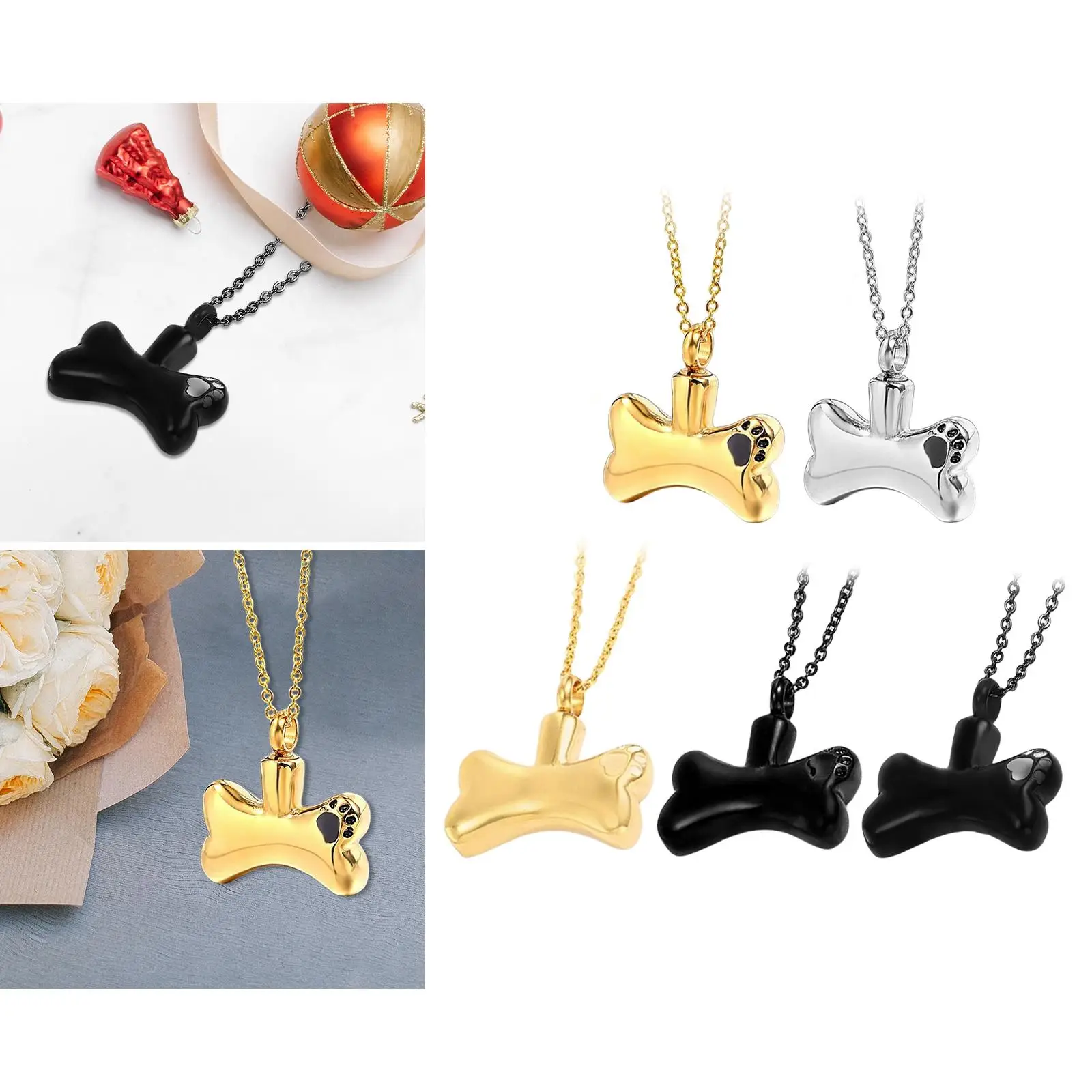 Pendant Necklace Creative Cremation Ashed Urn Jewelry Bone Memorial Fashion for