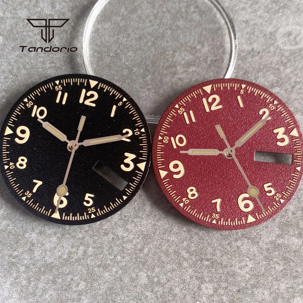 

Часы наручные, 29 мм, черные/красные, стерильные