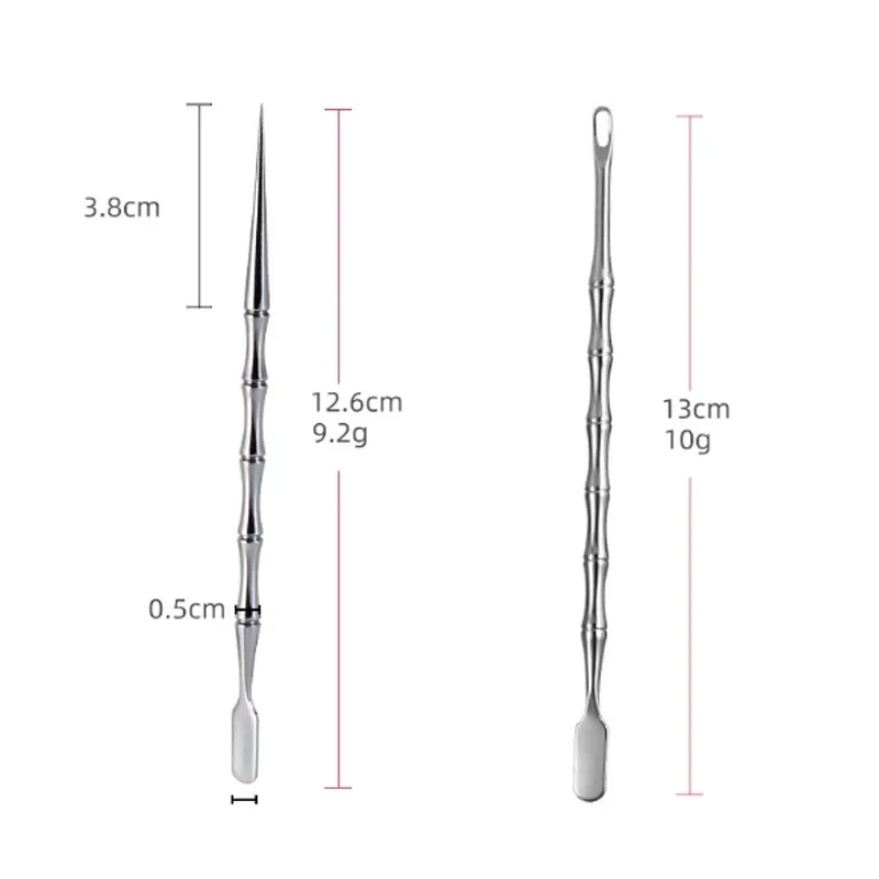 1/2pcs Blackhead Remover Pimple Popper Tool Acne Needle Removing Treatment Whitehead Popping Zit Nose Face Cleansing Face Care