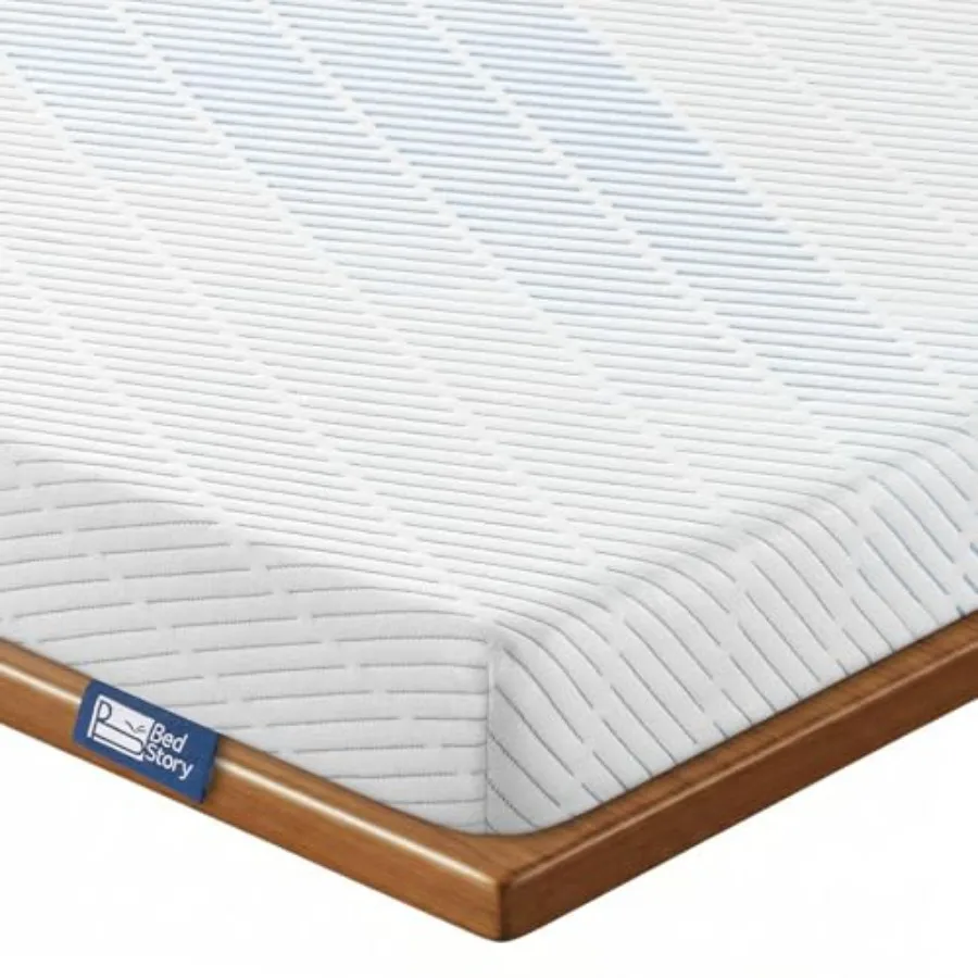 3 Inch Extra Firm Mattress Topper for Back Pain Relief: High Density Memory Foam with Cooling Skin-Friendly Cover, No Odor, Cer