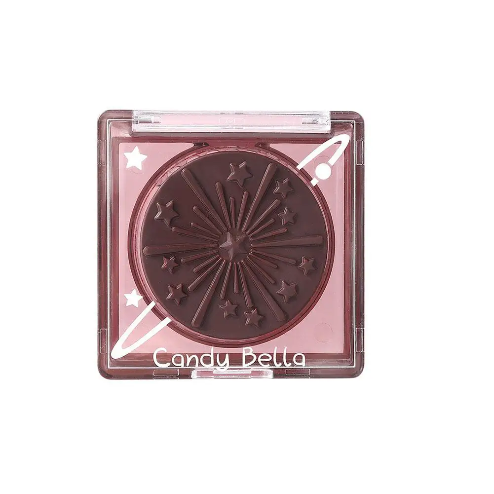 Paleta de blush em relevo fosco nude marrom rosto 3d contorno baixo rouge blush saturação bochecha sombra maquiagem lama pó lábios n4m2