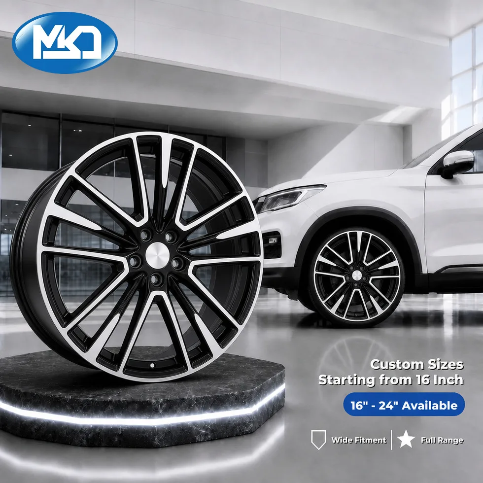 Forged Wheel 20 Inch 5x114.3 Split Spoke Black Milled Face for Masera Series Upgrade Private Label Custom Logo