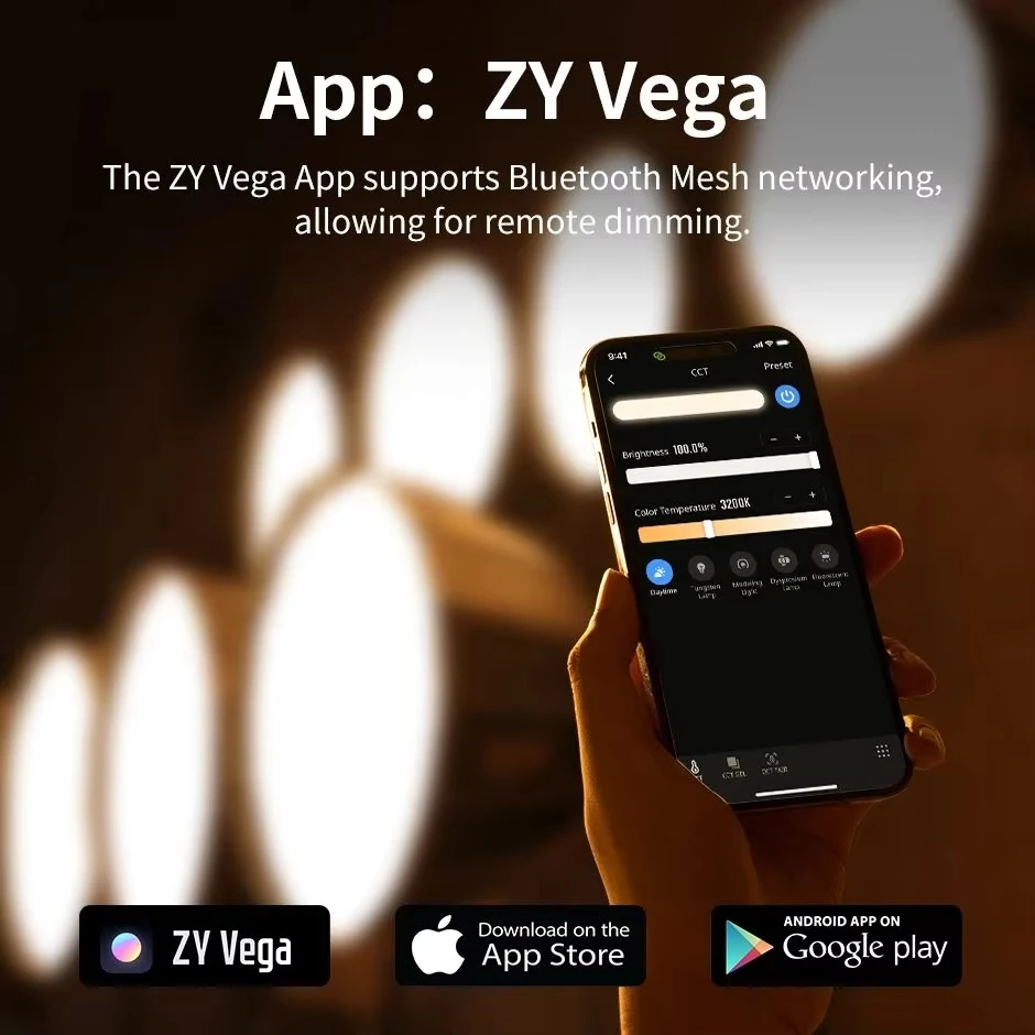 ZHIYUN MOLUS G200 300W Professional Photography 2700K-6500K LED Video Light APP Control Camera Light Studio Photo Lamp