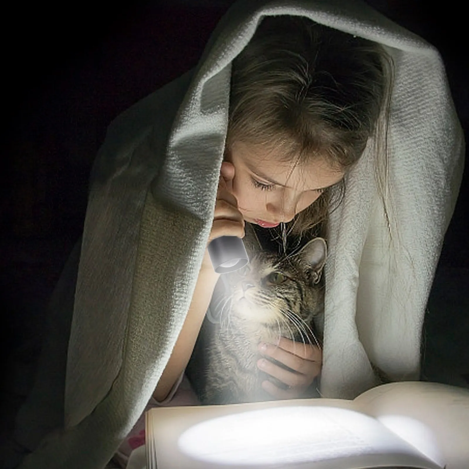 

Портативный уличный фонарь с телескопической линзой, перезаряжаемый мини-фонарик для кемпинга, походов и экстренных ситуаций (1 шт.)