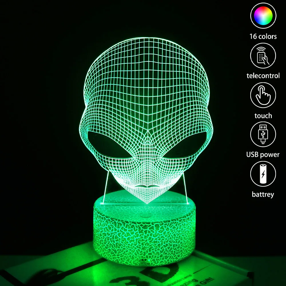 A Skull Led Lamp Us… - image