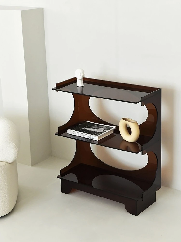 Magazine rack corner flower rack storage rack bookshelf personality side table bathroom shelf floor to the floor