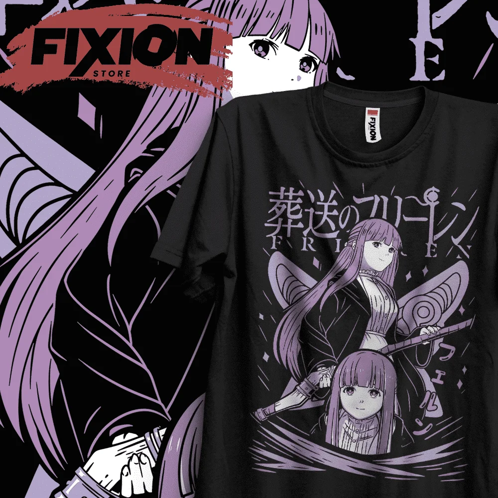 Frieren – Fern EC Anime T Shirt Manga Gift For Anime Lover All Size Cotton