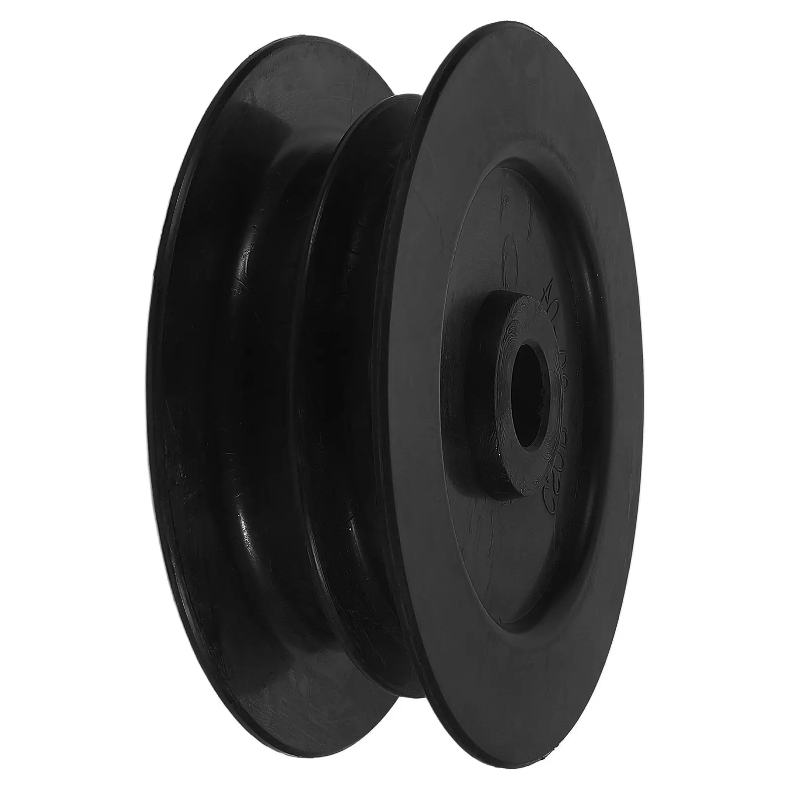 Dual Groove Forklift Pulley Wheel 5.04x5.04x1.57in for Hydraulic Line Guide Cable Roller Industrial Gate Garage Door Sliding