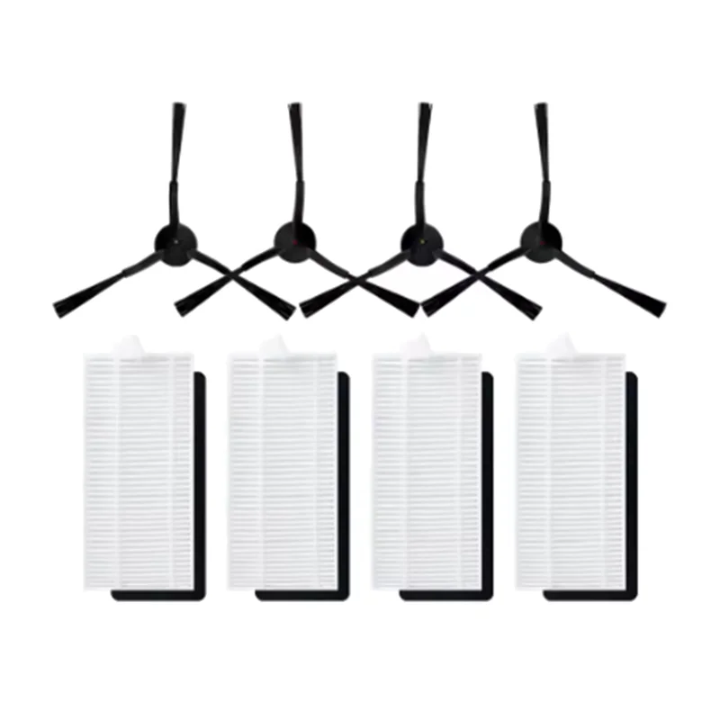 

24-Hour Delivery Side Brush And Filter For Lenovo E2 / E2 Pro Sweeping Machine Accessories Cleaner Parts Replacement Durable & E