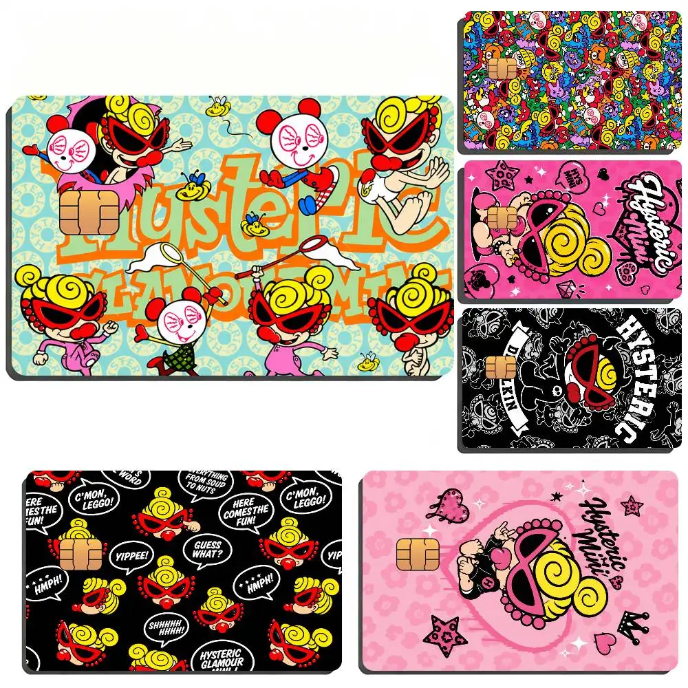 Fashion H-Hysteric Mini Bank Card Sticker Film Tape Skin For Credit Card Debit Card Waterproof Stickers