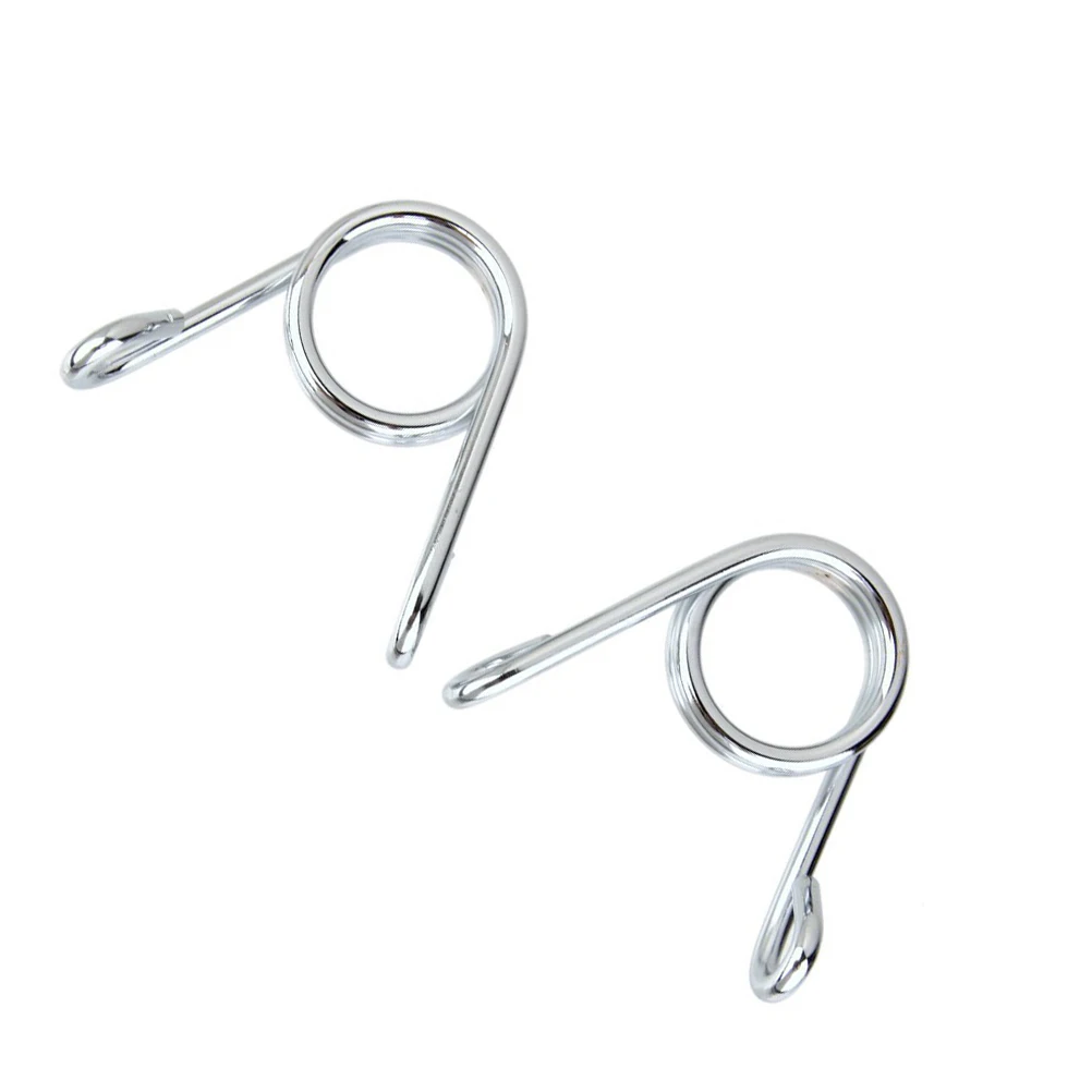 

2 Retro Motorcycle Spring Accessories Durable Use Easy Install Traditional Length Plated Steel Scooter Comfort Driving Silver