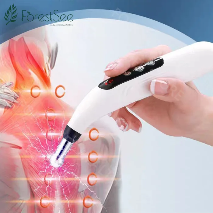 5 in 1 Electric Acupuncture Pen Magnet Therapy Heal Massage Gun Meridian Laser Therapy Heal Energy Pen Relief Pain Tools