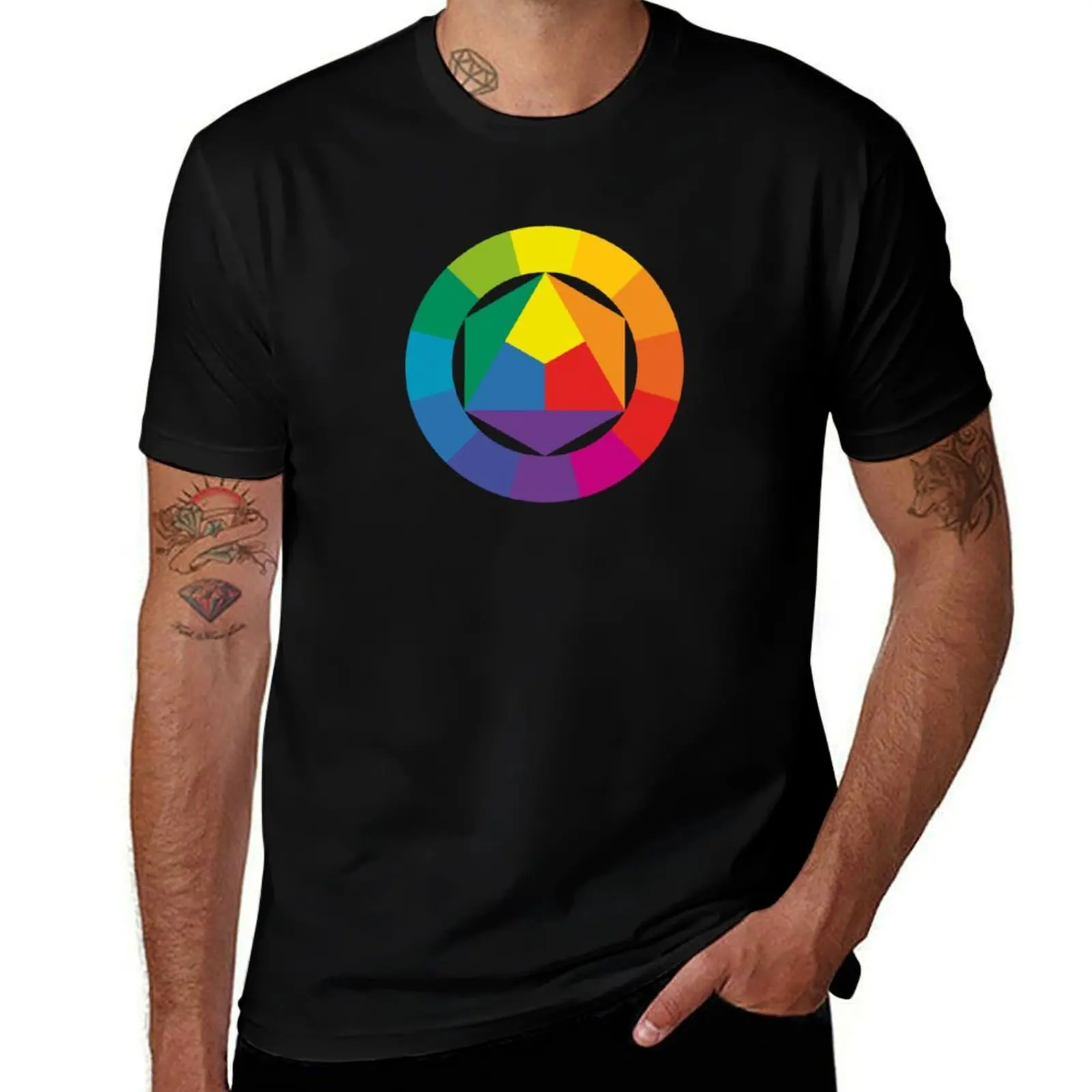 

Color palette color wheel T-Shirt T-shirts man Clothing Louboutins customs t shirts for men graphic