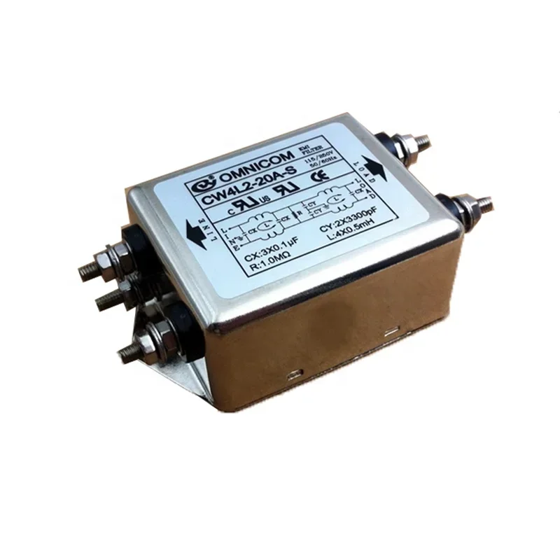 

2026 EMI Filter CW4L2-10A-S CW4L2-20A-S 220VAC Single-phase Two-stage Filter High-performance Anti-interference