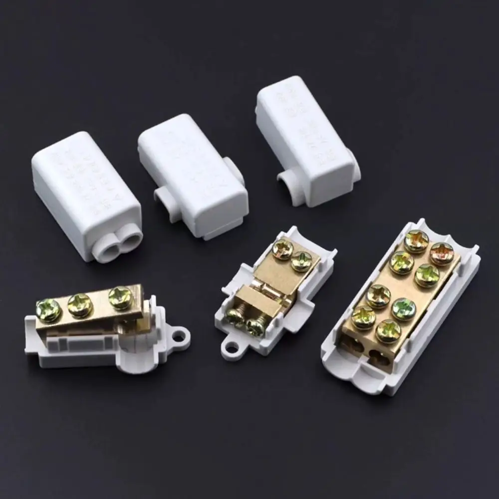 New Conductor Brass High Power Splitter Large Current Universal Quick Terminal Block Wiring Connector Electrical