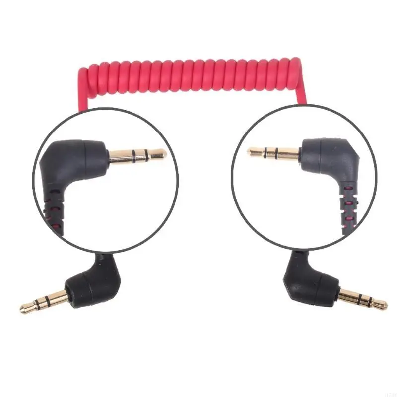 H7JF 3.5mm TRS Male Microphones Cable Cord for Rode SC2 Connection with Camera Phone